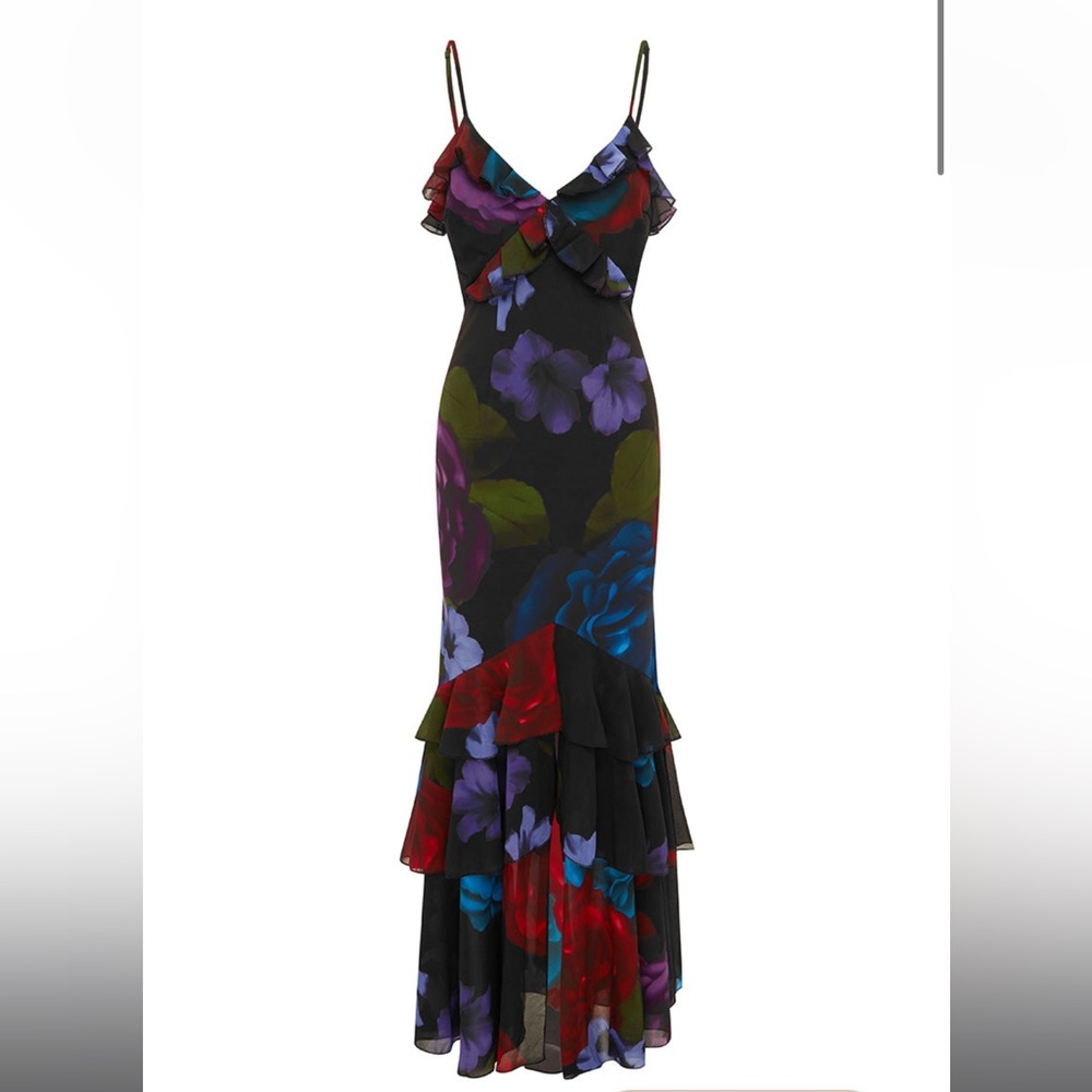 Runaway the Label Namari Maxi Dress- Purple Floral - Small - Brand New